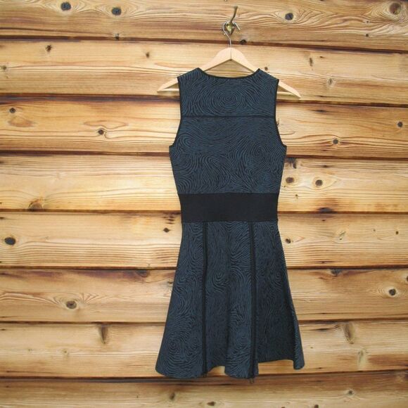 NWOT Opening Ceremony Green Black Knit Zip Dress - Picture 8 of 11
